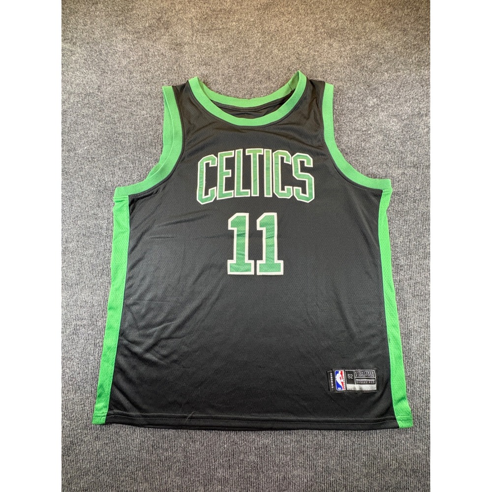 NBA Boston Celtics Kyrie Irving 11 Swingman Jersey Black Green Mens XL 52